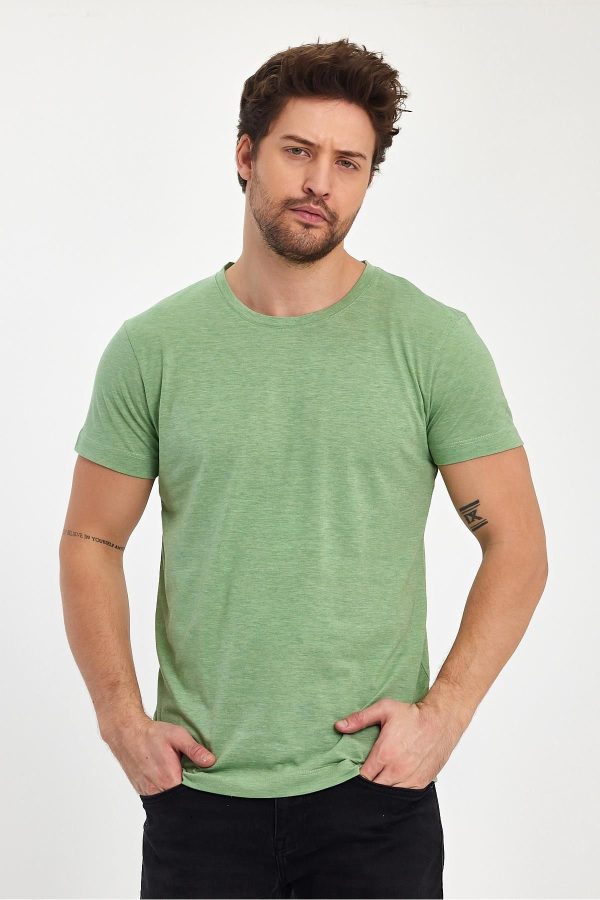 Erkek Compact Penye Sıfır Yaka T-shirt