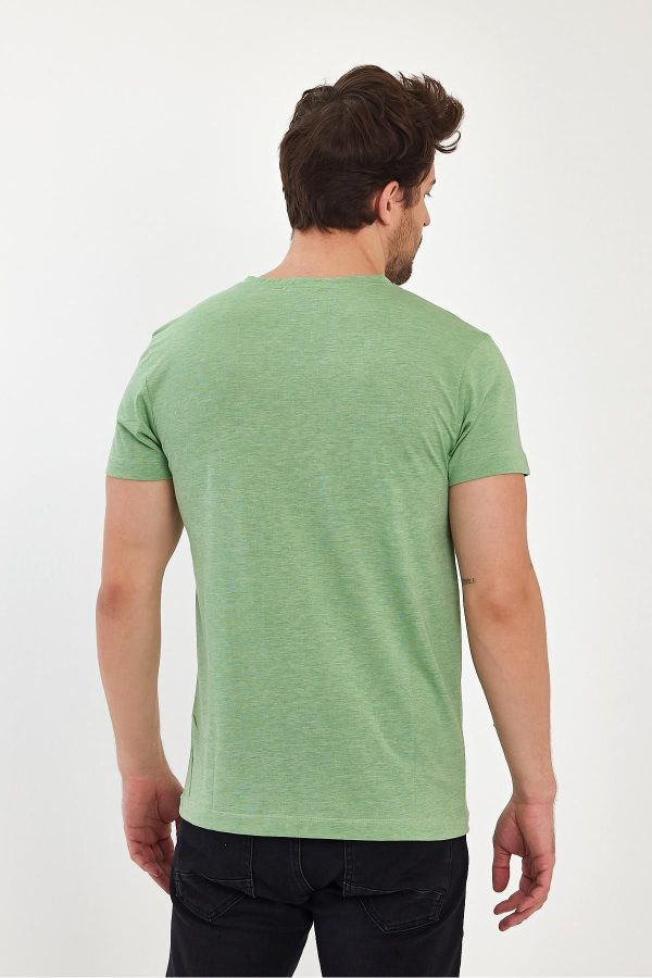 Erkek Compact Penye Sıfır Yaka T-shirt - Görsel 2