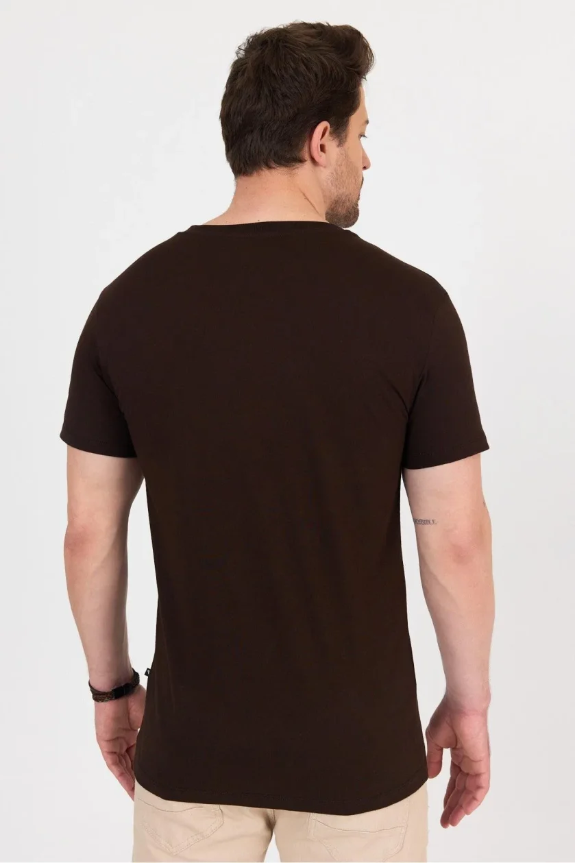 Erkek Compact Penye V Yaka T-Shirt - Görsel 9