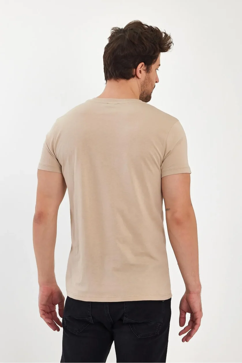 Erkek Compact Penye V Yaka T-shirt - Görsel 17