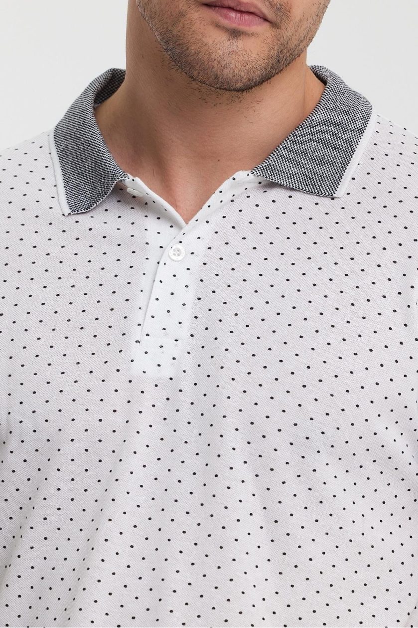 ERKEK DESENLİ POLO YAKA T-SHIRT - Görsel 2