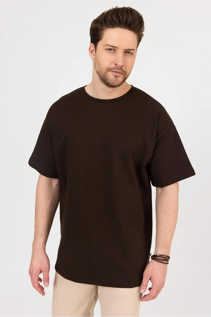 Erkek Doubleface İnterlok Oversize Tshirt - Görsel 23