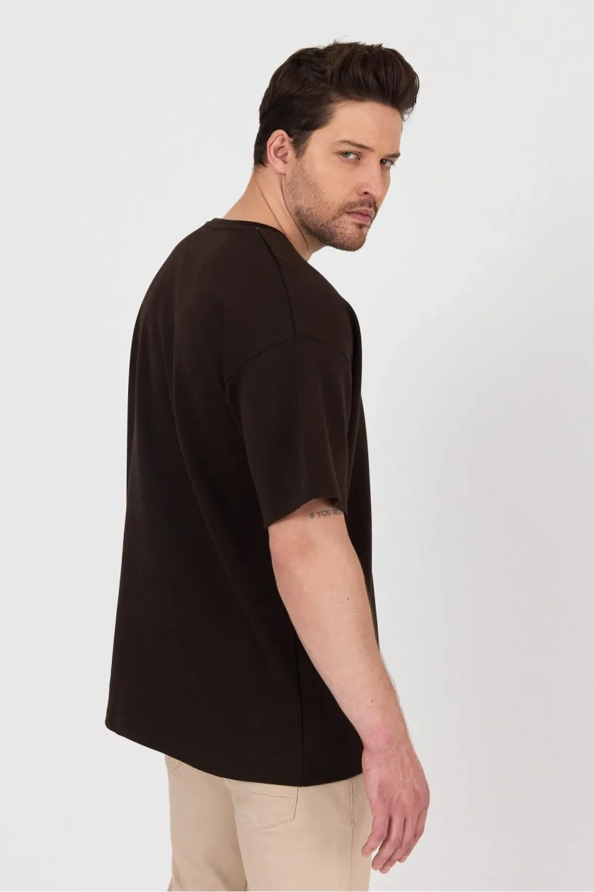 Erkek Doubleface İnterlok Oversize Tshirt - Görsel 24