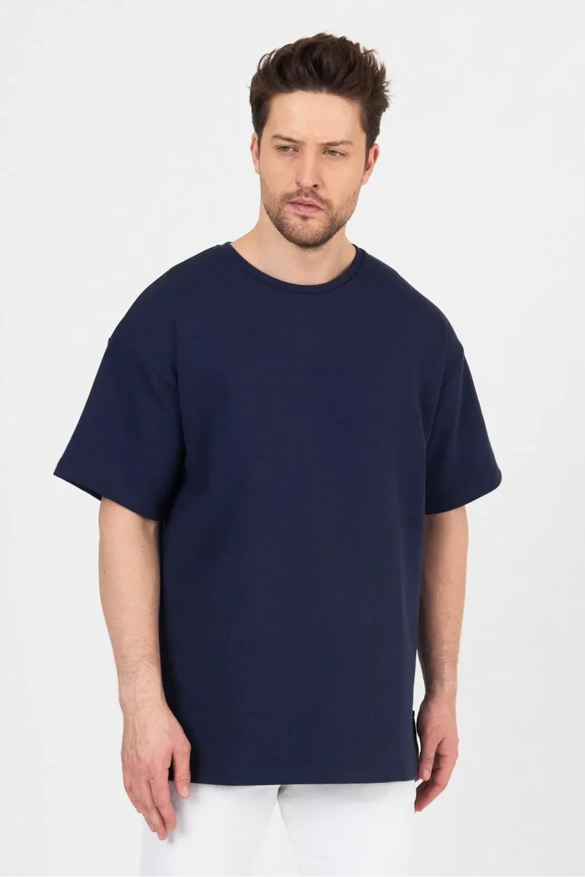 Erkek Doubleface İnterlok Oversize Tshirt - Görsel 30