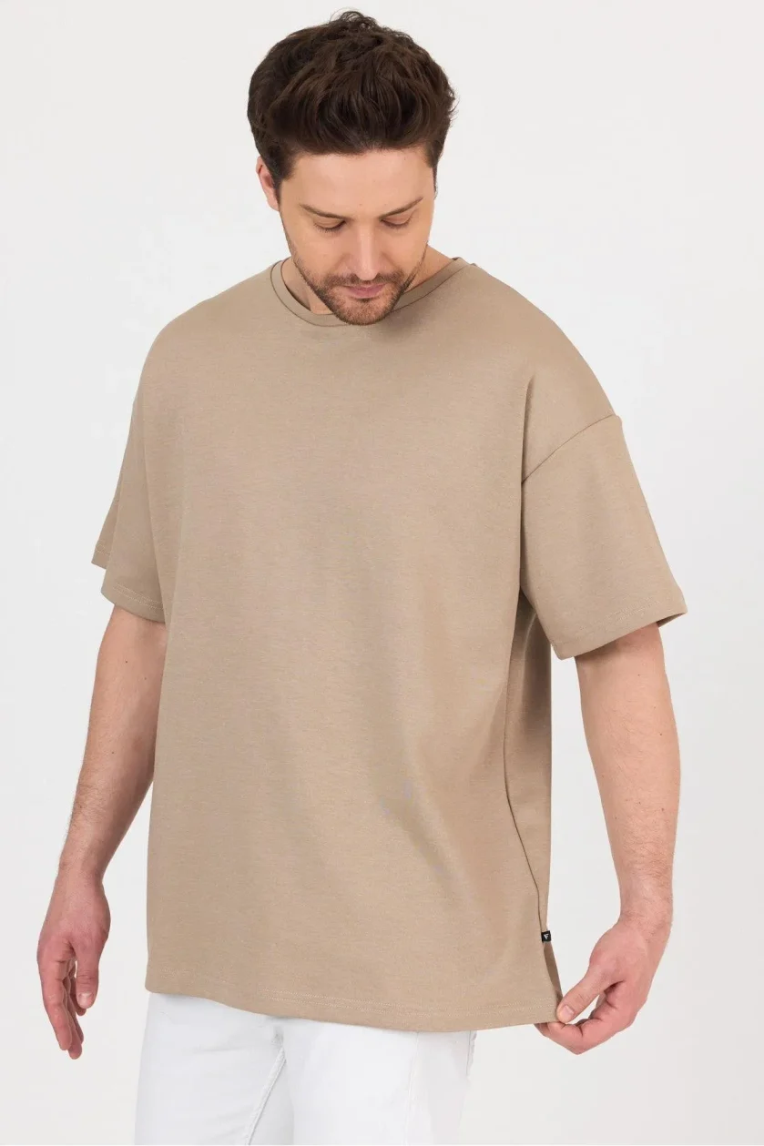 Erkek Doubleface İnterlok Oversize Tshirt - Görsel 31
