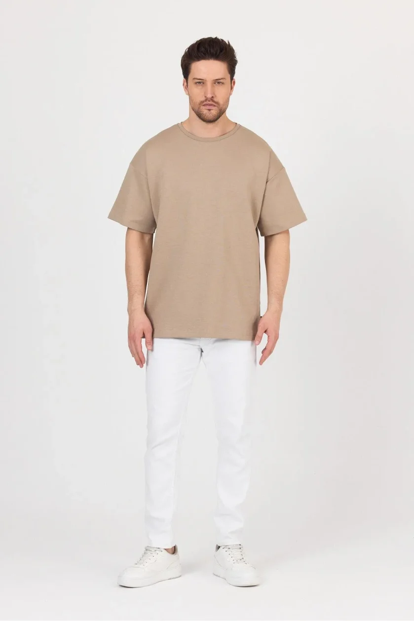 Erkek Doubleface İnterlok Oversize Tshirt - Görsel 33