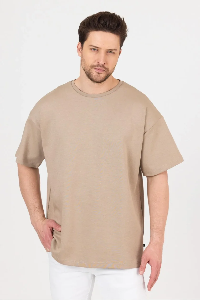 Erkek Doubleface İnterlok Oversize Tshirt - Görsel 35
