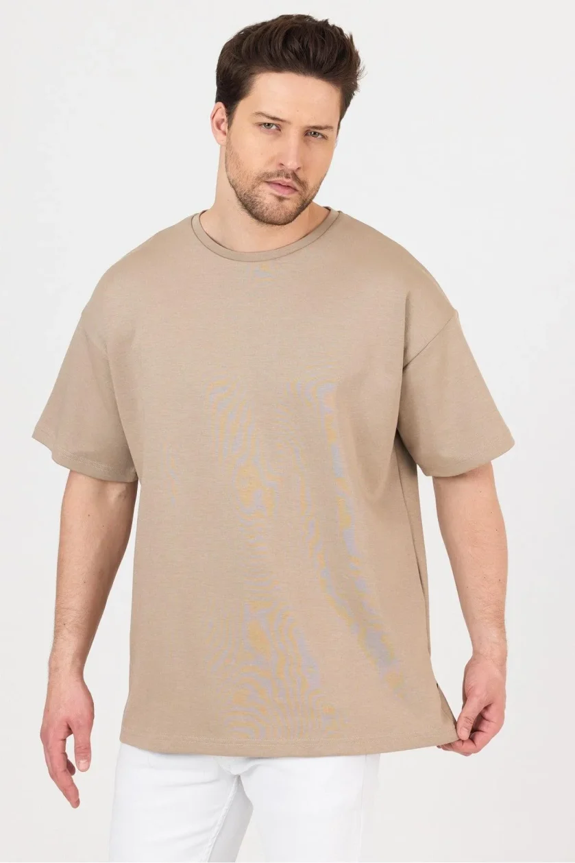Erkek Doubleface İnterlok Oversize Tshirt - Görsel 36