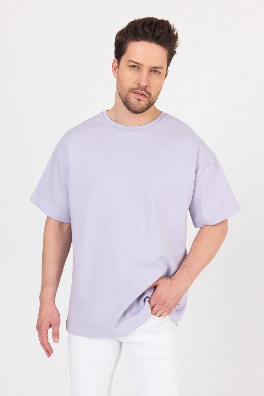 Erkek Doubleface İnterlok Oversize Tshirt