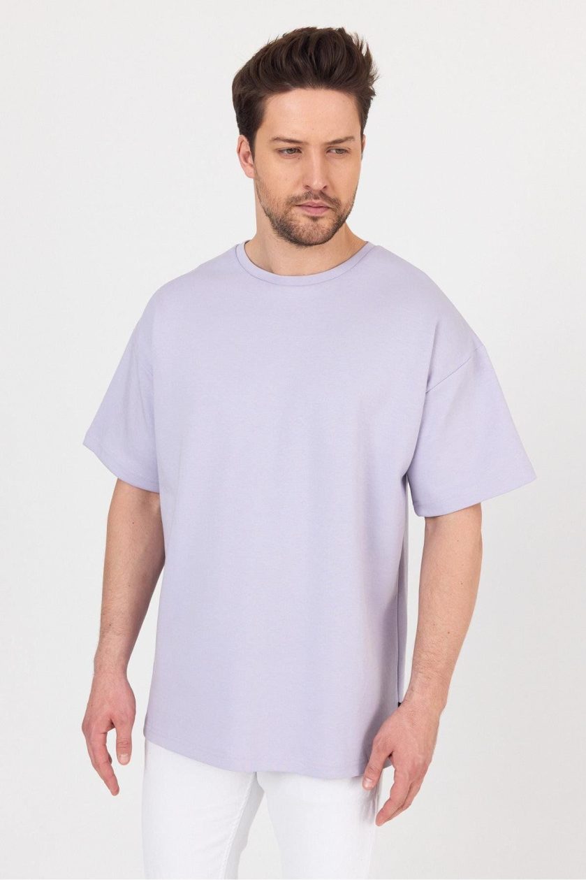 Erkek Doubleface İnterlok Oversize Tshirt - Görsel 2