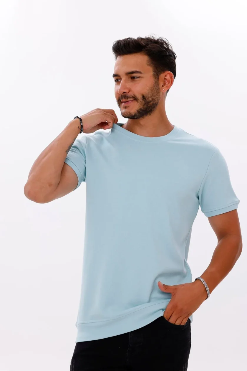 Erkek Etek Kol Ribanalı Doubleface Tshirt - Görsel 7
