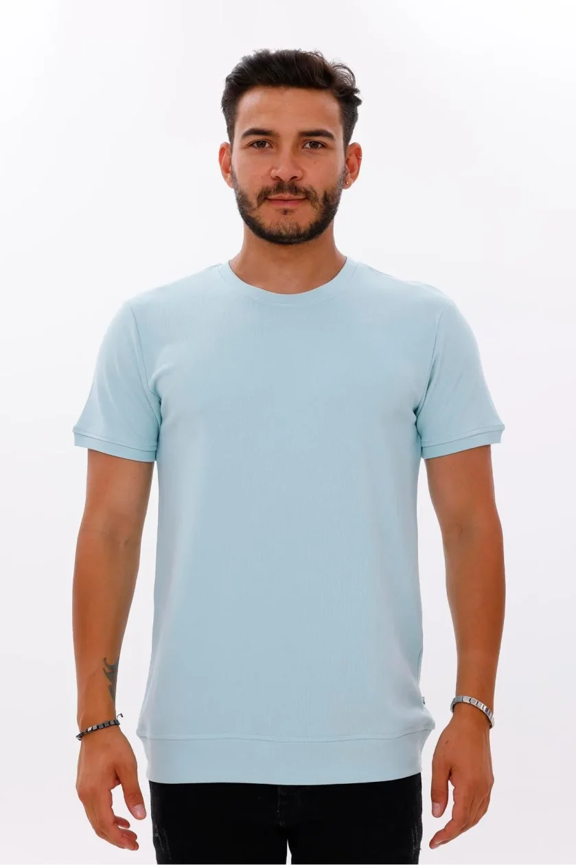 Erkek Etek Kol Ribanalı Doubleface Tshirt - Görsel 11