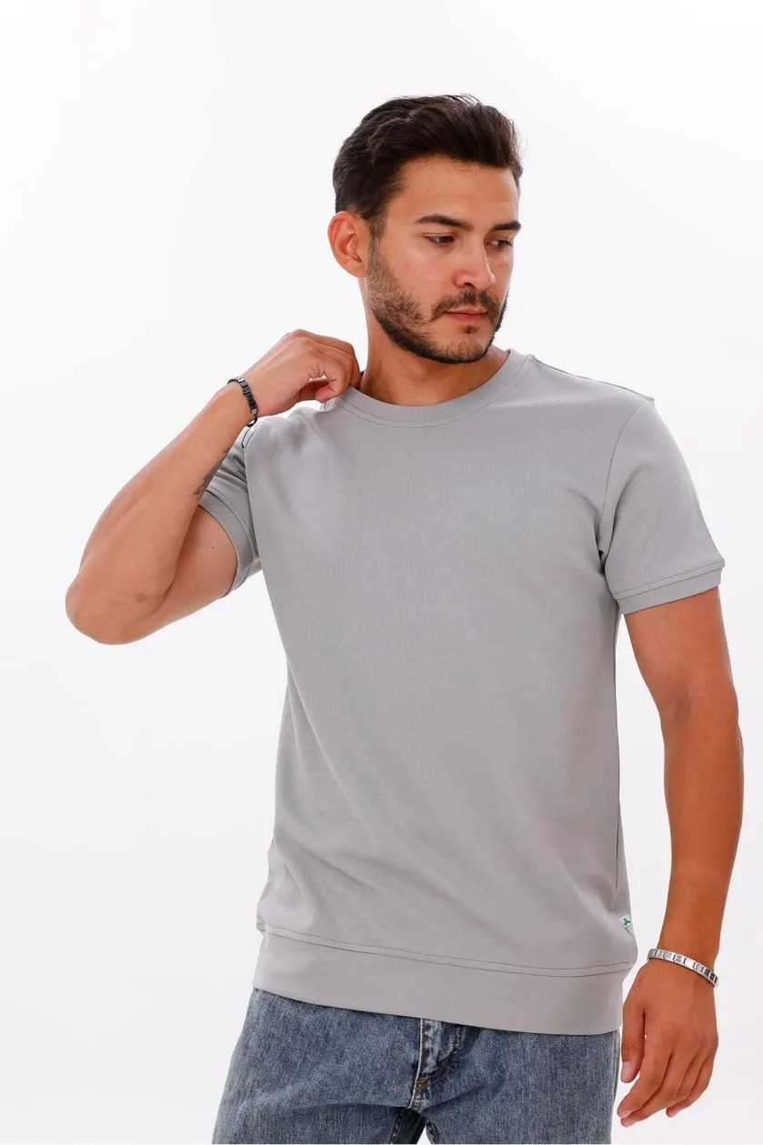 Erkek Etek Kol Ribanalı Doubleface Tshirt - Görsel 18