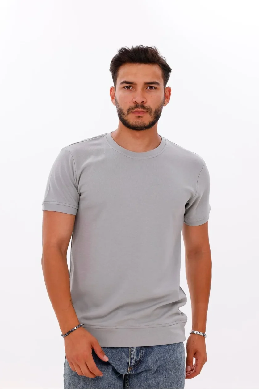 Erkek Etek Kol Ribanalı Doubleface Tshirt - Görsel 21