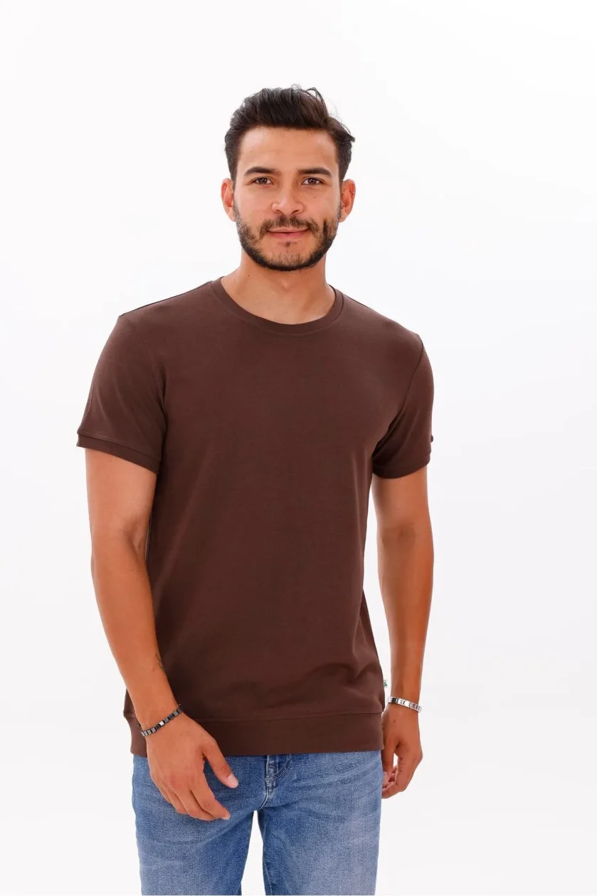 Erkek Etek Kol Ribanalı Doubleface Tshirt - Görsel 23