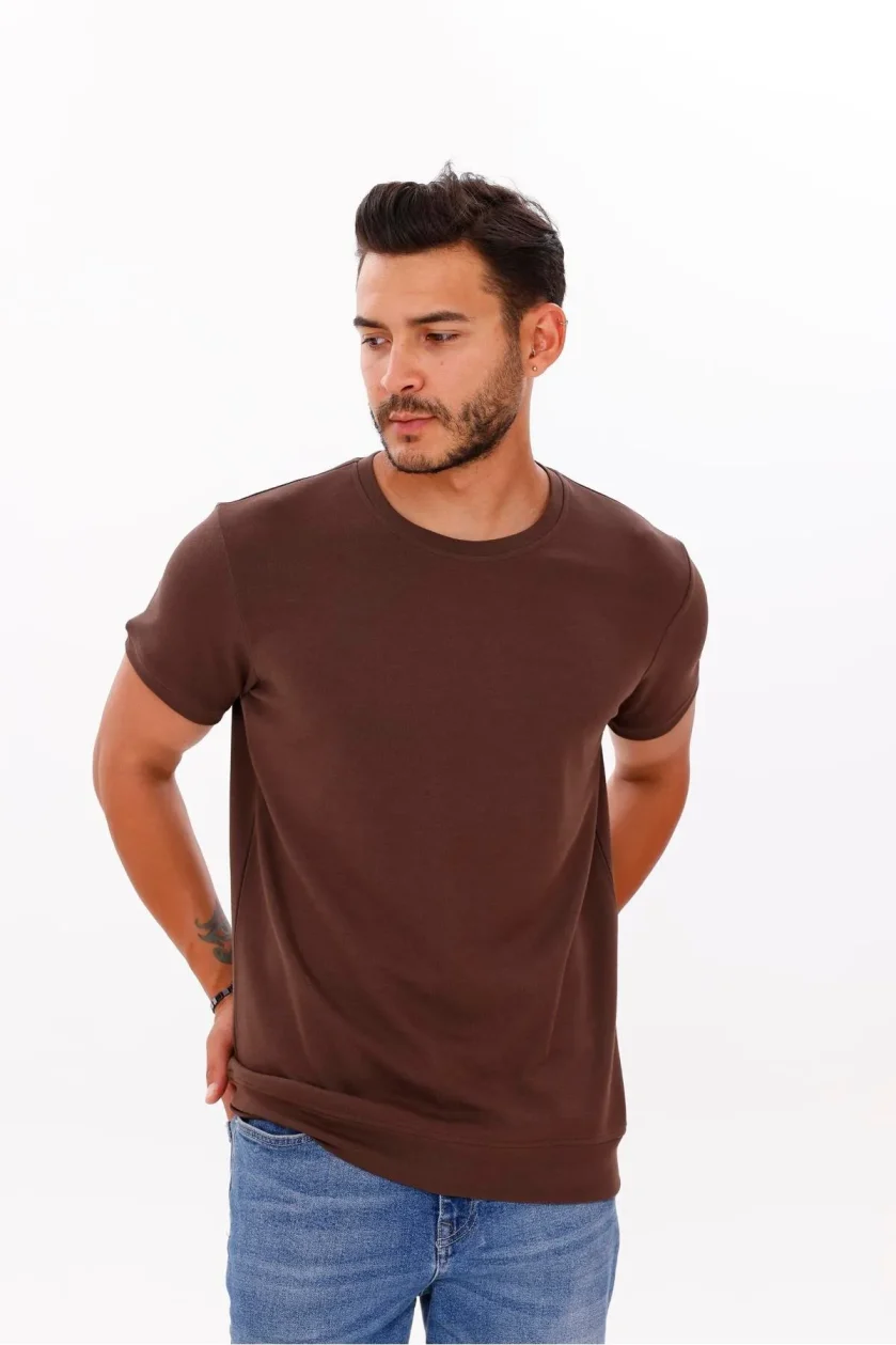 Erkek Etek Kol Ribanalı Doubleface Tshirt - Görsel 26