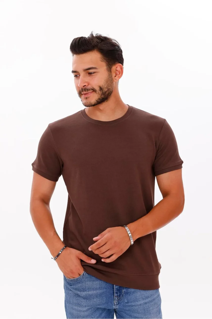Erkek Etek Kol Ribanalı Doubleface Tshirt - Görsel 28