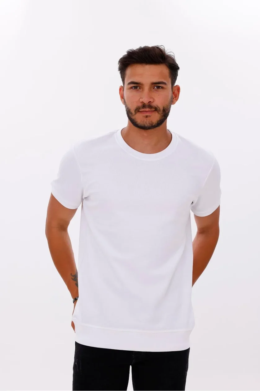 Erkek Etek Kol Ribanalı Doubleface Tshirt - Görsel 33