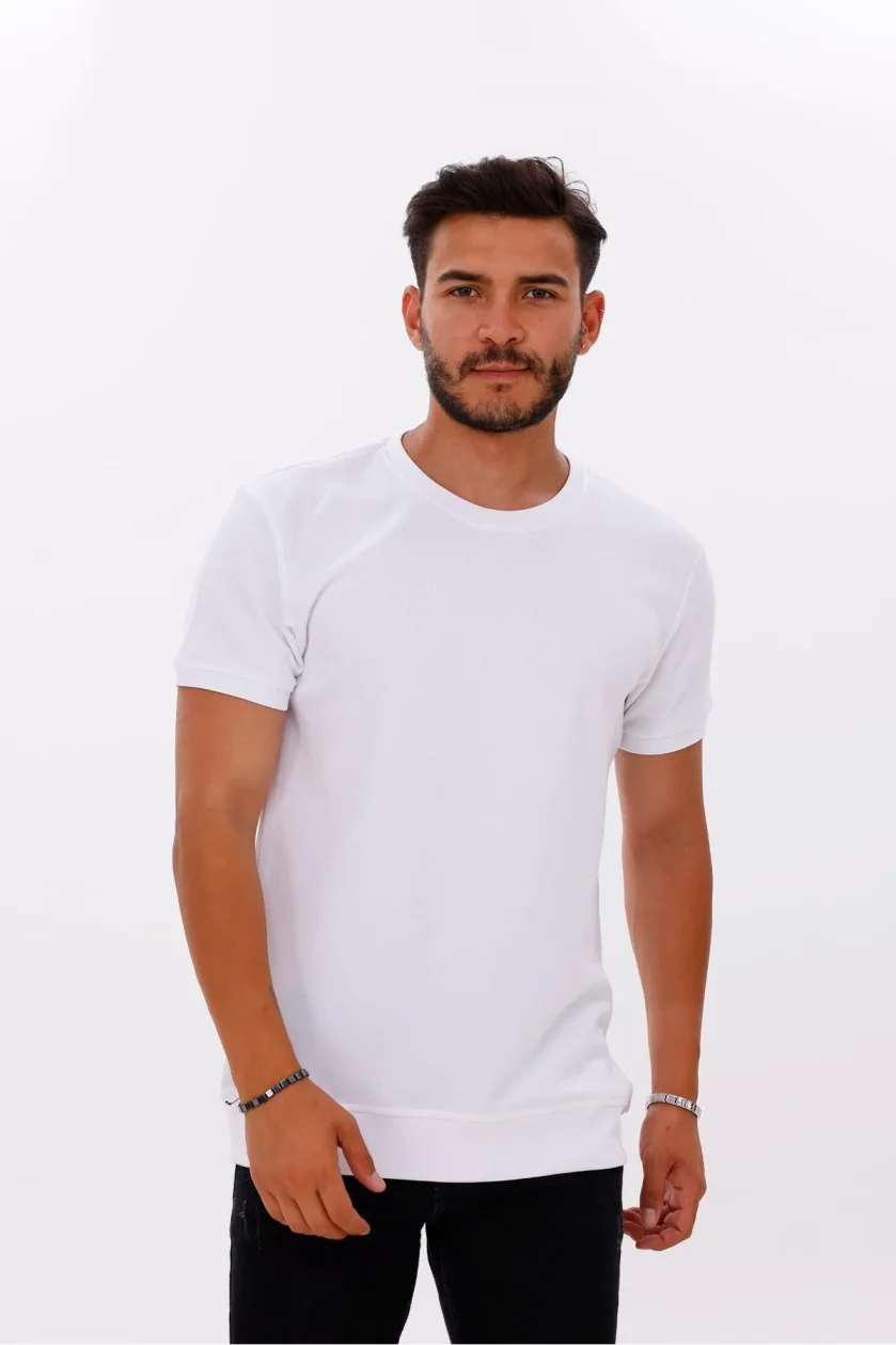 Erkek Etek Kol Ribanalı Doubleface Tshirt - Görsel 34