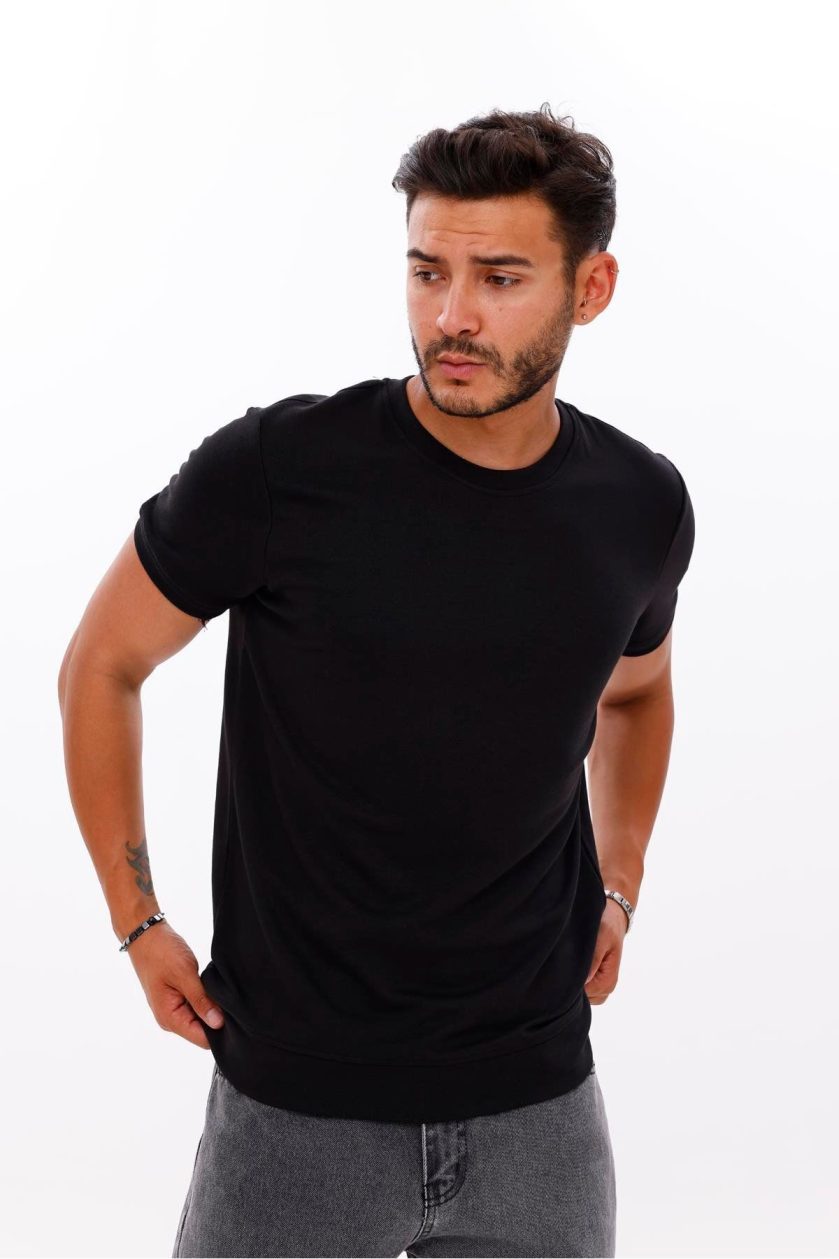 Erkek Etek Kol Ribanalı Doubleface Tshirt - Görsel 2