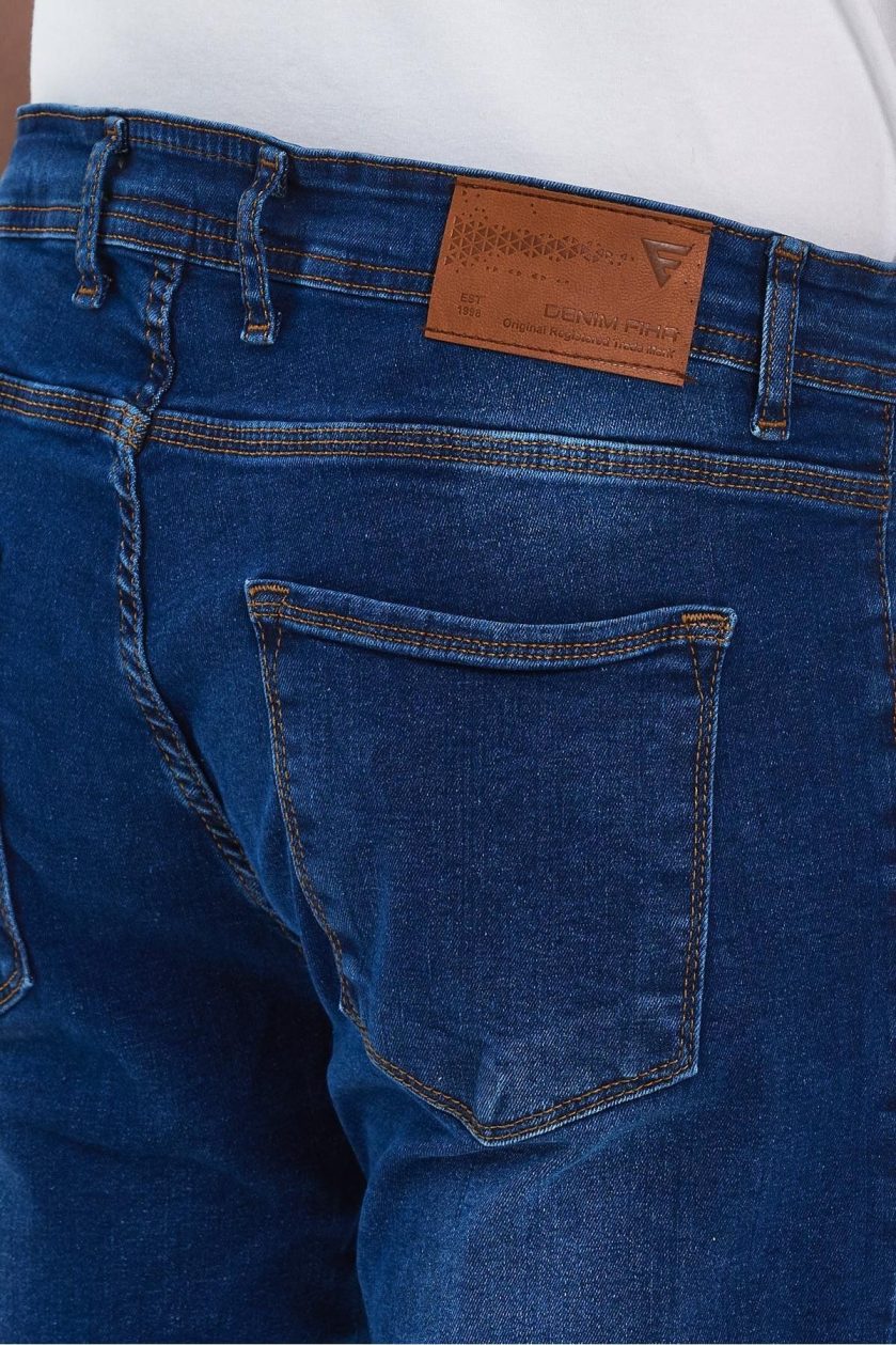 ERKEK FERMUARLI TAŞLI KLASİK JEANS - Görsel 5