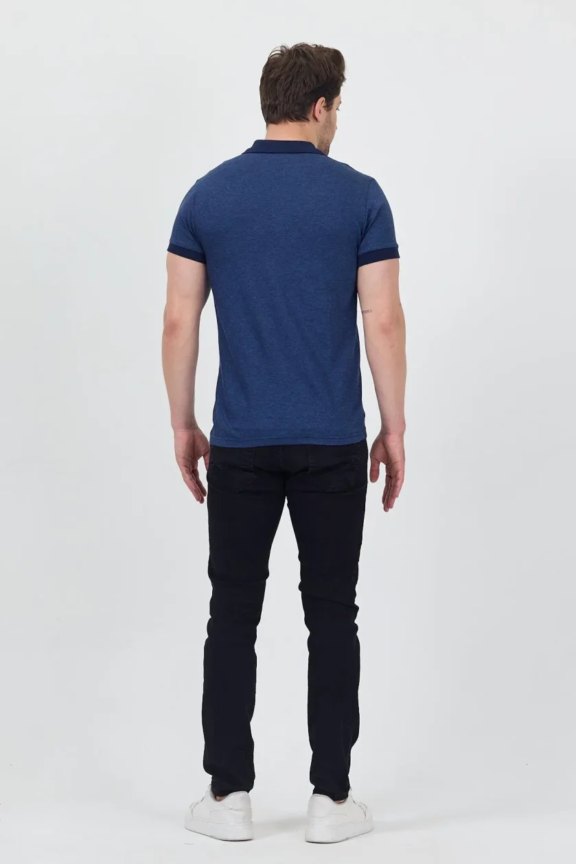 Erkek Garni Yakalı Polo Tshirt - Görsel 9