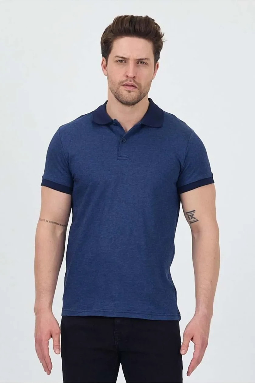 Erkek Garni Yakalı Polo Tshirt - Görsel 11