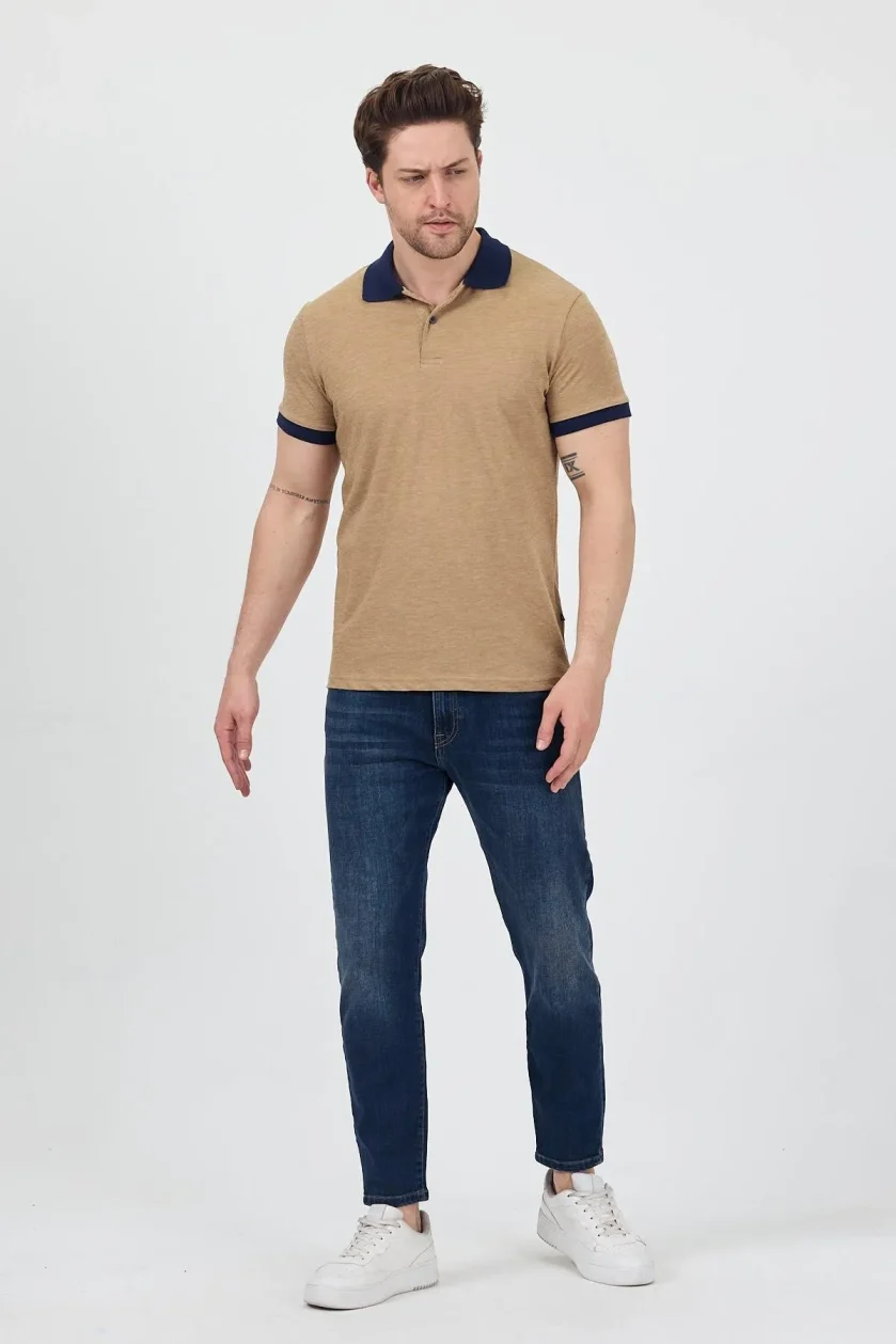 Erkek Garni Yakalı Polo Tshirt - Görsel 13