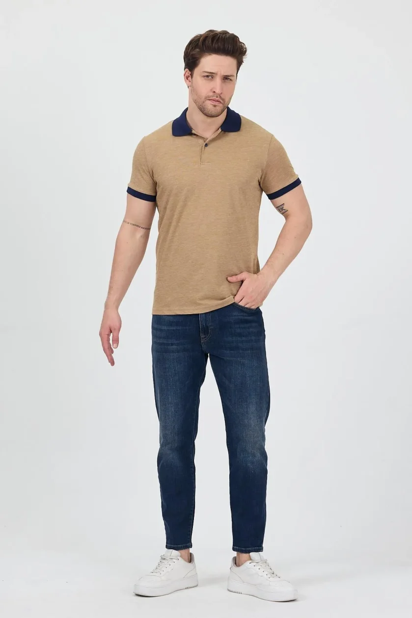 Erkek Garni Yakalı Polo Tshirt - Görsel 14