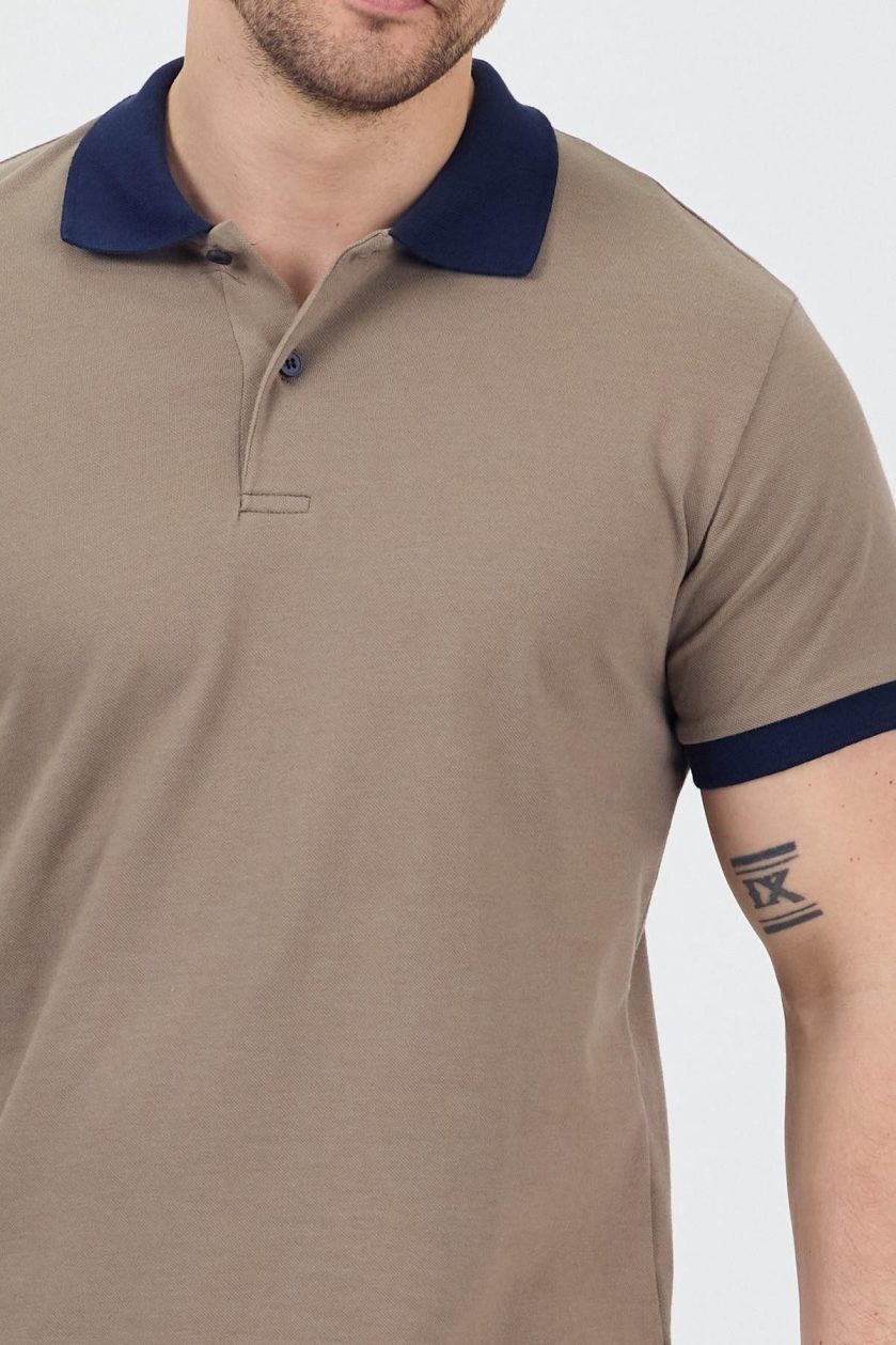 Erkek Garni Yakalı Polo Tshirt - Görsel 2