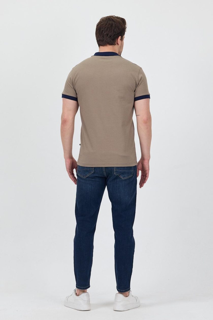 Erkek Garni Yakalı Polo Tshirt - Görsel 6