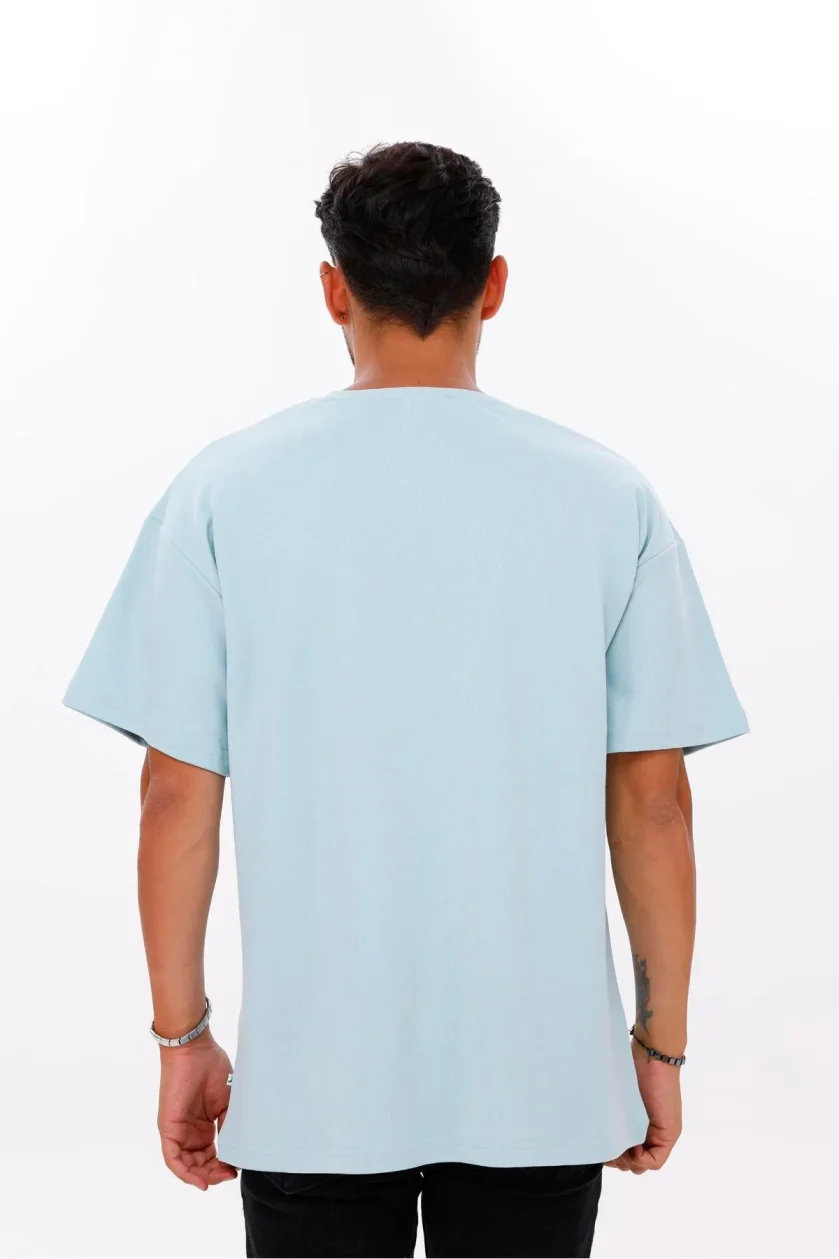 Erkek Oversize Doubleface Cepli Tshirt - Görsel 15