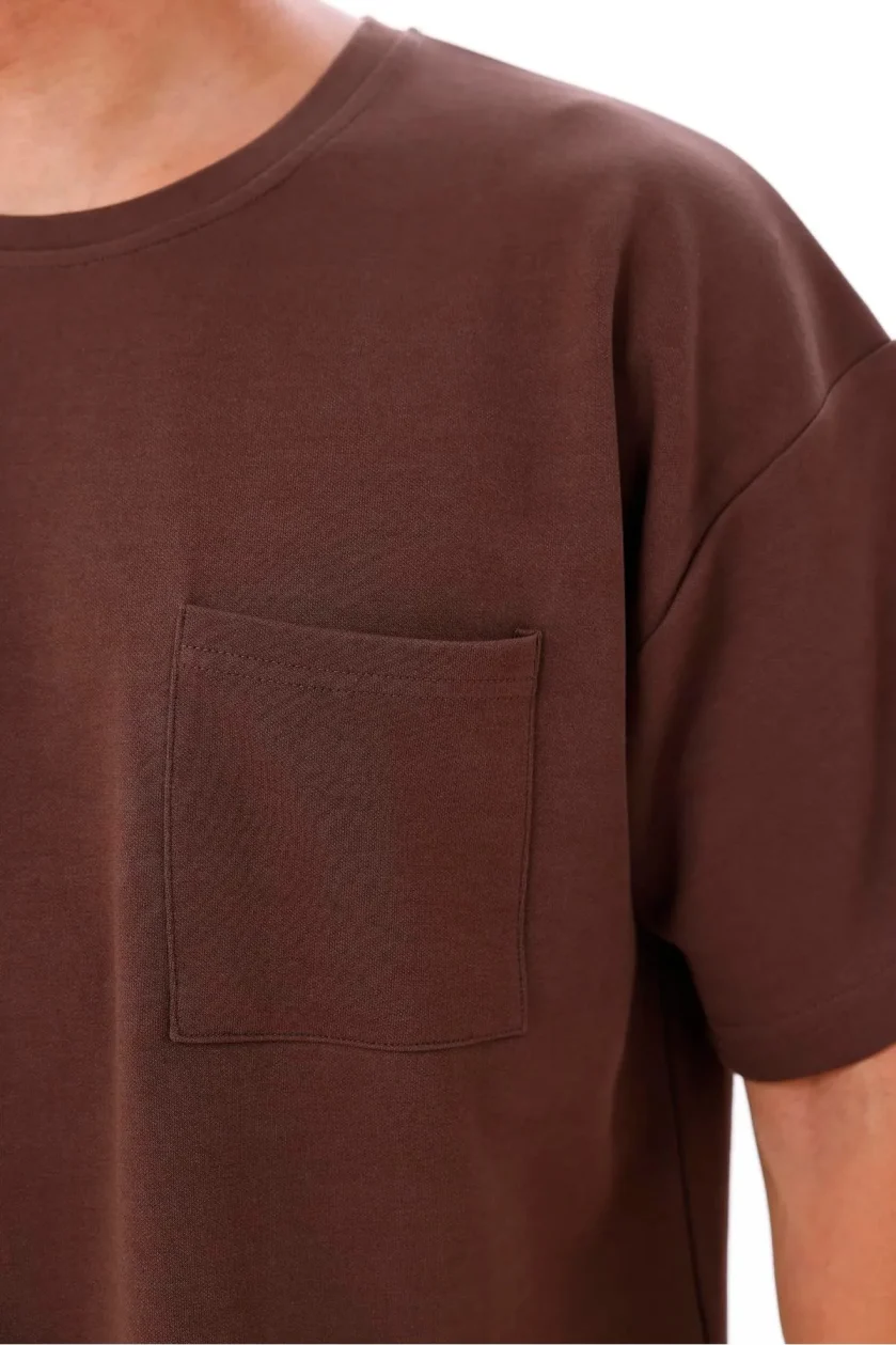 Erkek Oversize Doubleface Cepli Tshirt - Görsel 20