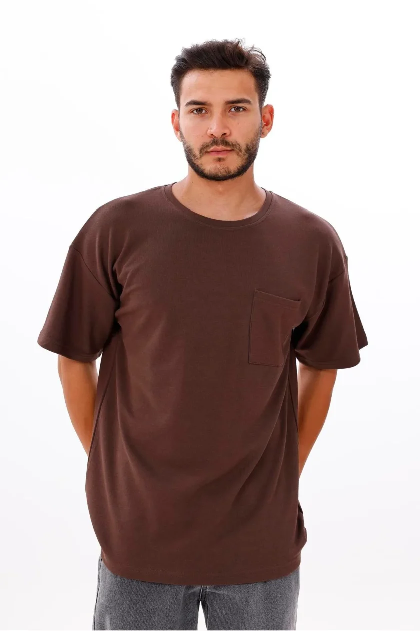 Erkek Oversize Doubleface Cepli Tshirt - Görsel 22