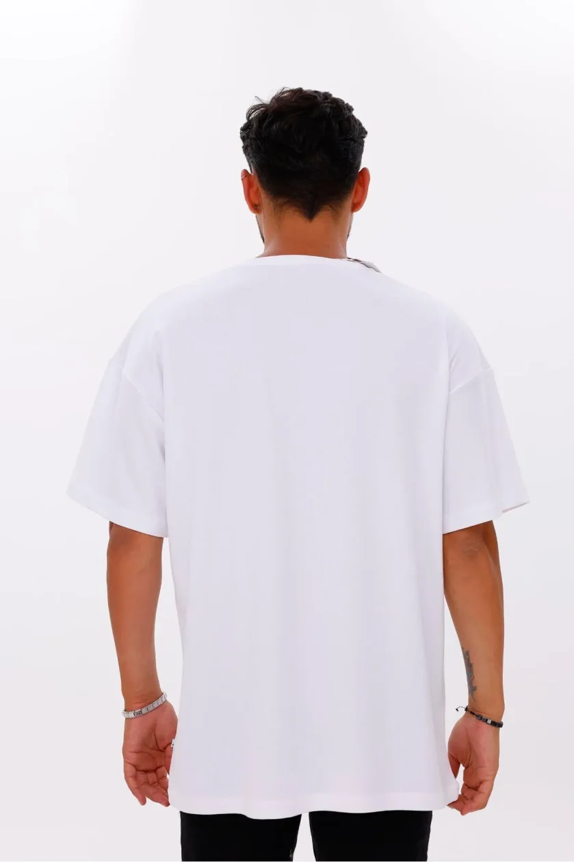 Erkek Oversize Doubleface Cepli Tshirt - Görsel 27