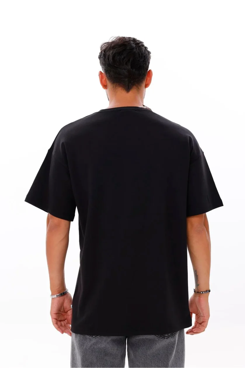 Erkek Oversize Doubleface Cepli Tshirt - Görsel 33