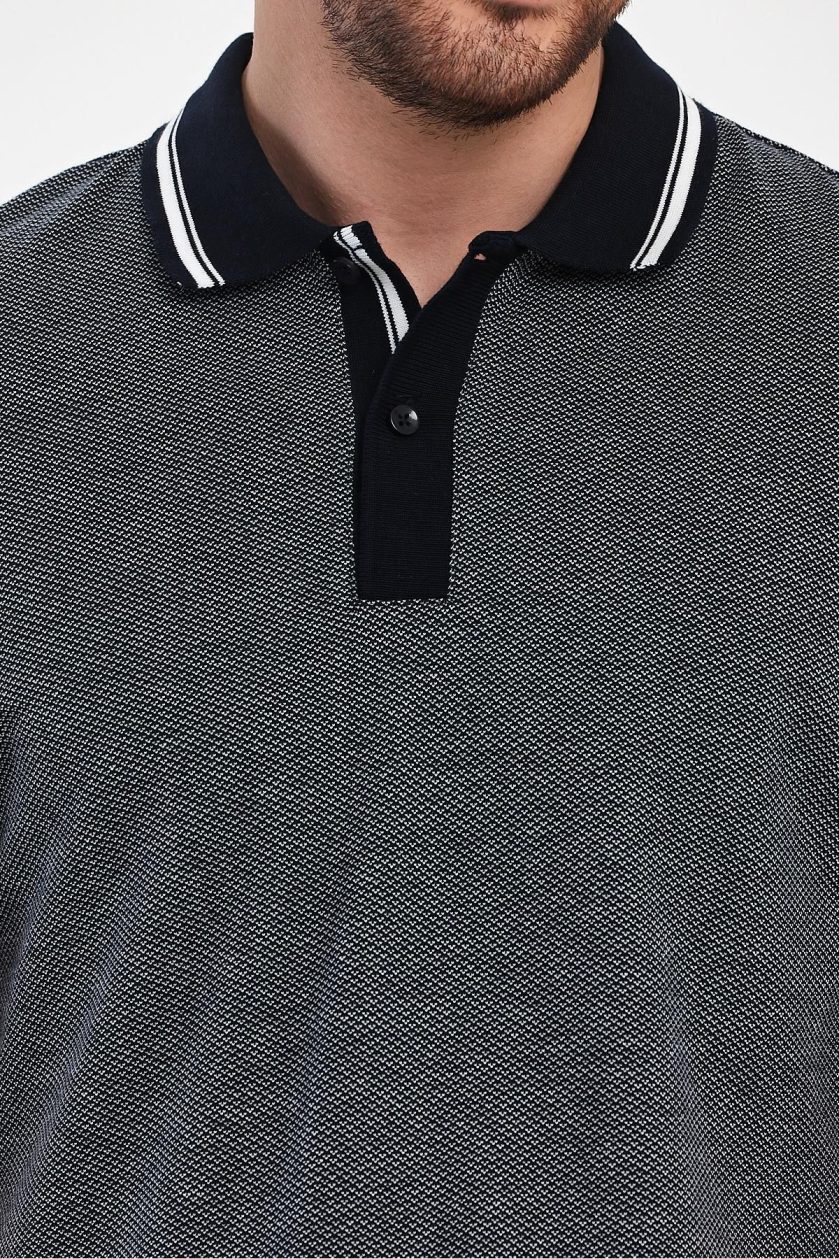 Erkek Pike Jakarlı Polo Yaka T-Shirt - Görsel 4
