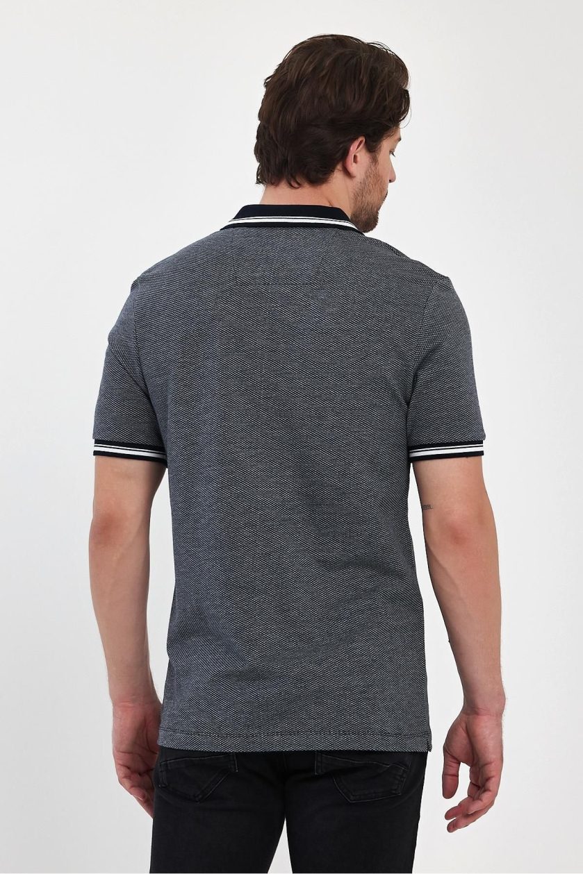 Erkek Pike Jakarlı Polo Yaka T-Shirt - Görsel 7