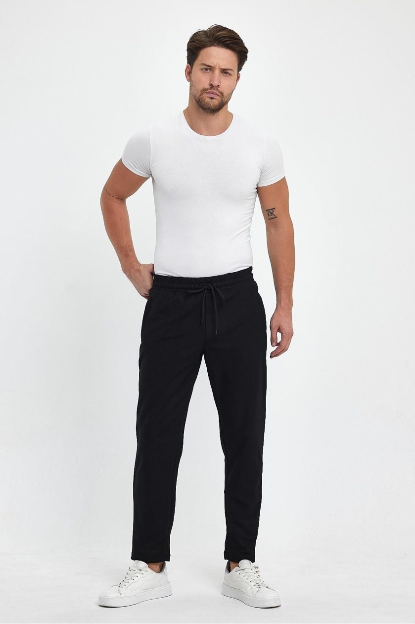 ERKEK ŞARDONLU POLYESTER PİKE CEP FERM.EŞOFMAN ALTI - Görsel 4