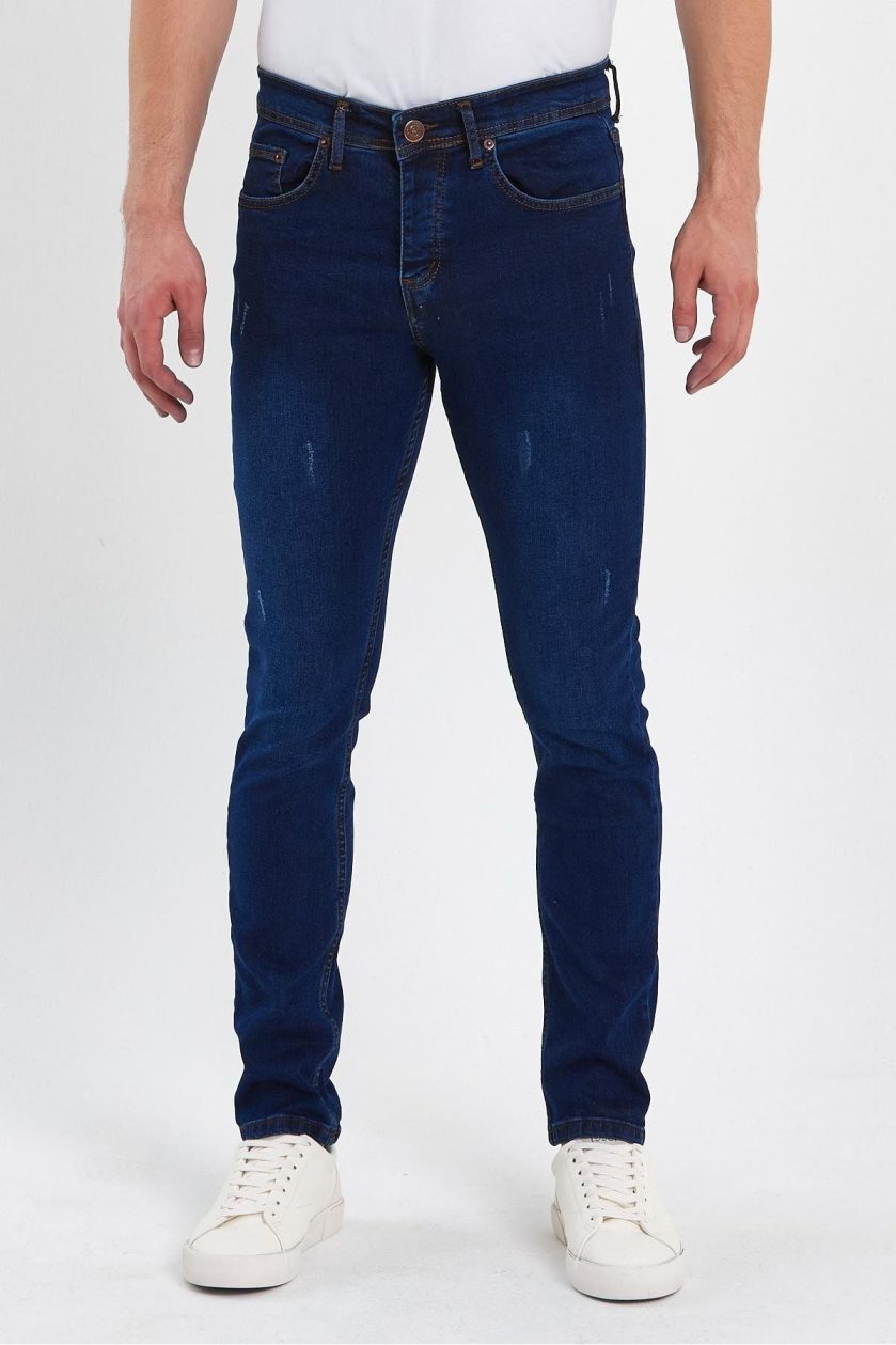ERKEK TAŞLI TIRNAKLI KLASİK JEANS