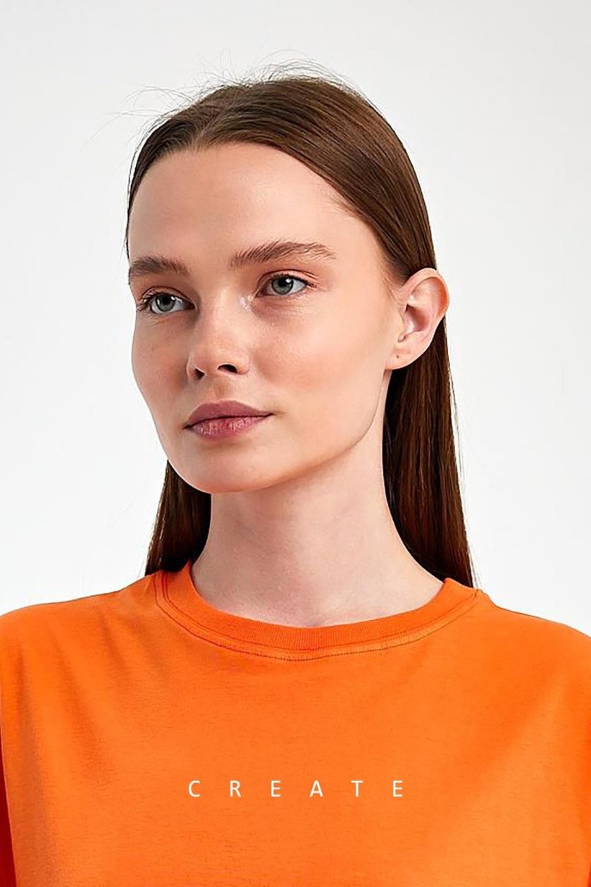 Kadın Baskılı Oversize T-Shirt - Görsel 2