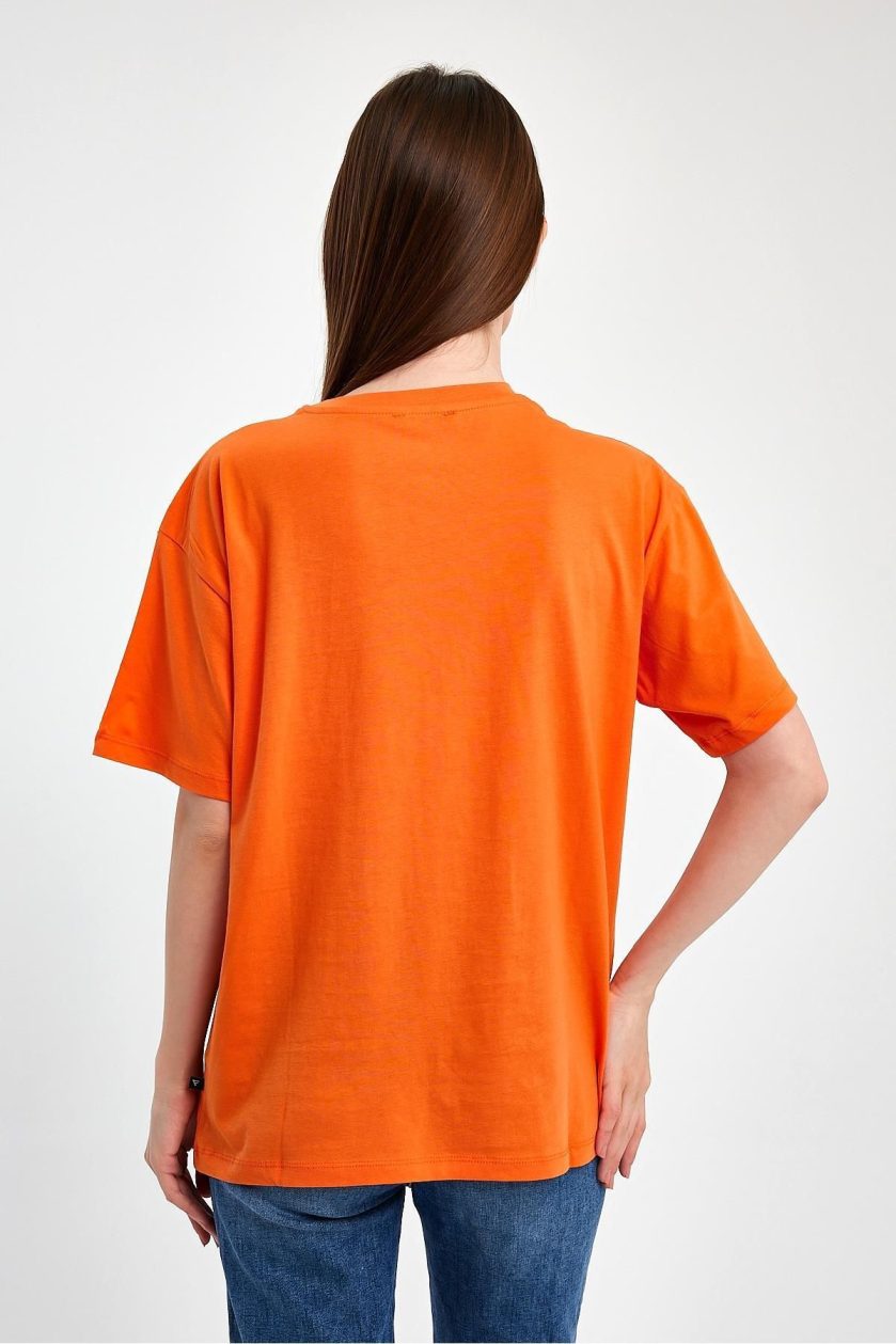 Kadın Baskılı Oversize T-Shirt - Görsel 3