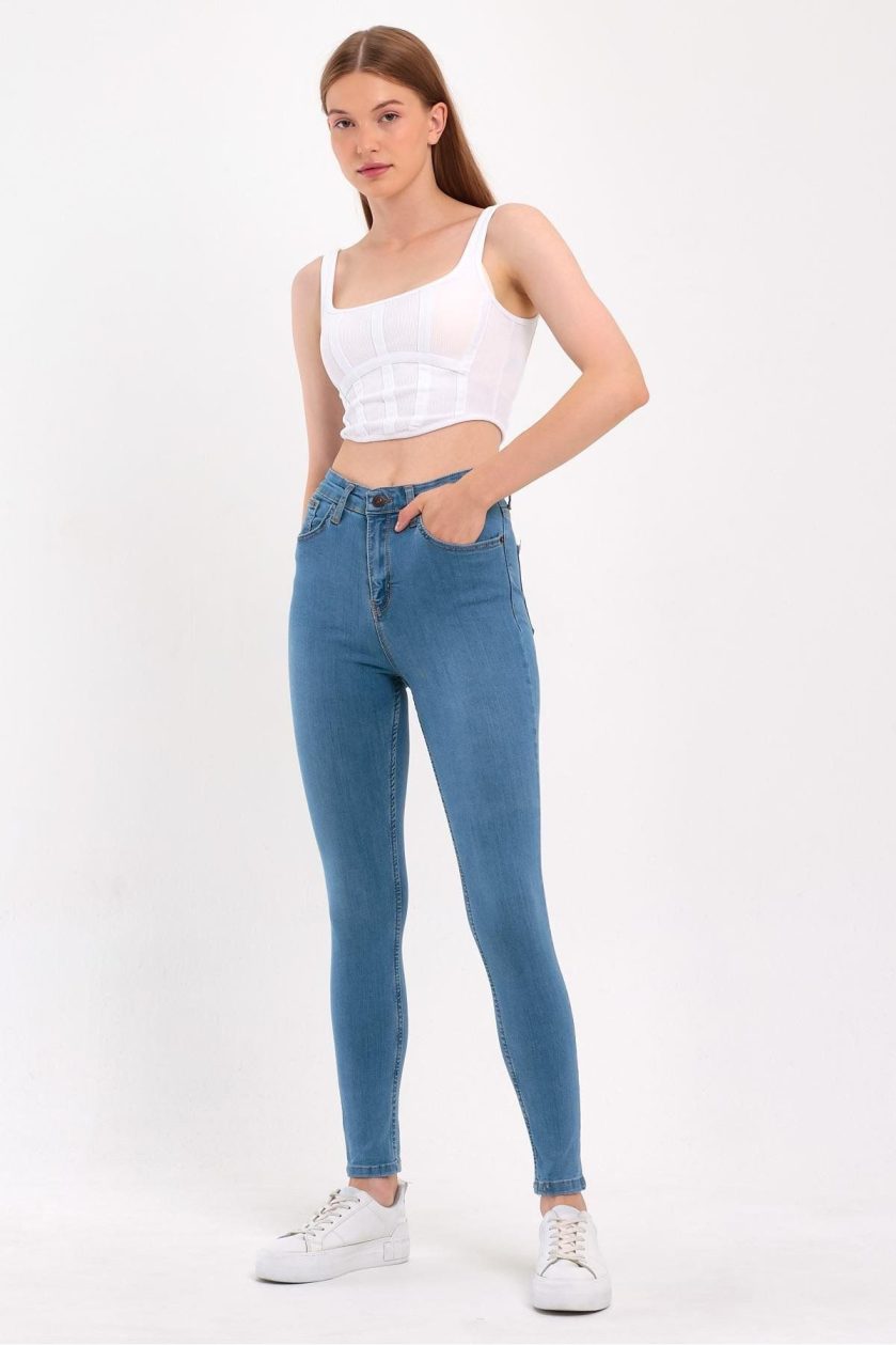 KADIN DÜZ JEANS