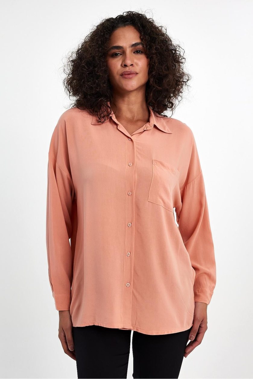 Kadın Oversize Poplin Gömlek