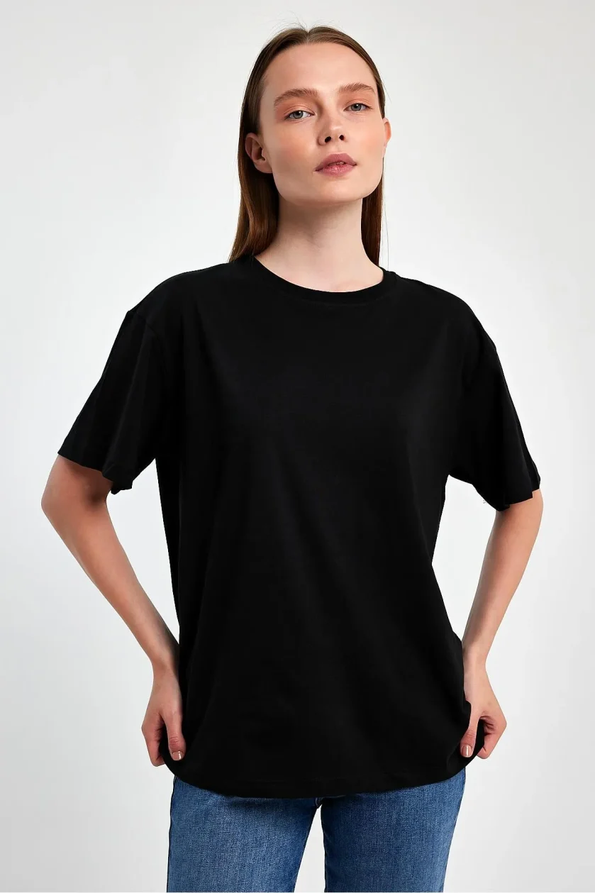 Kadın Oversize T-shirt - Görsel 7