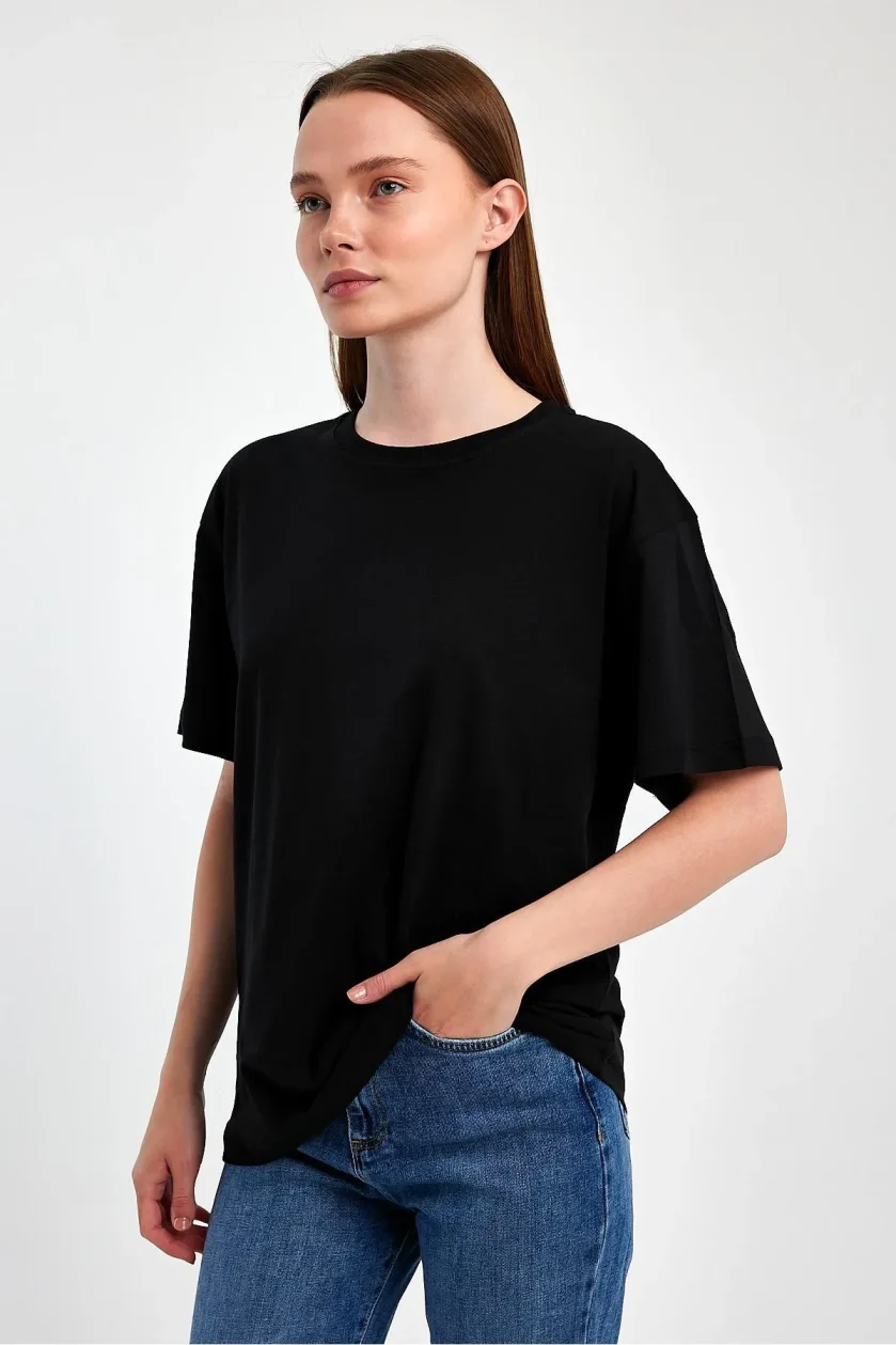 Kadın Oversize T-shirt - Görsel 8