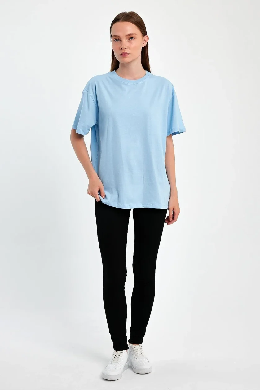 Kadın Oversize T-shirt - Görsel 16