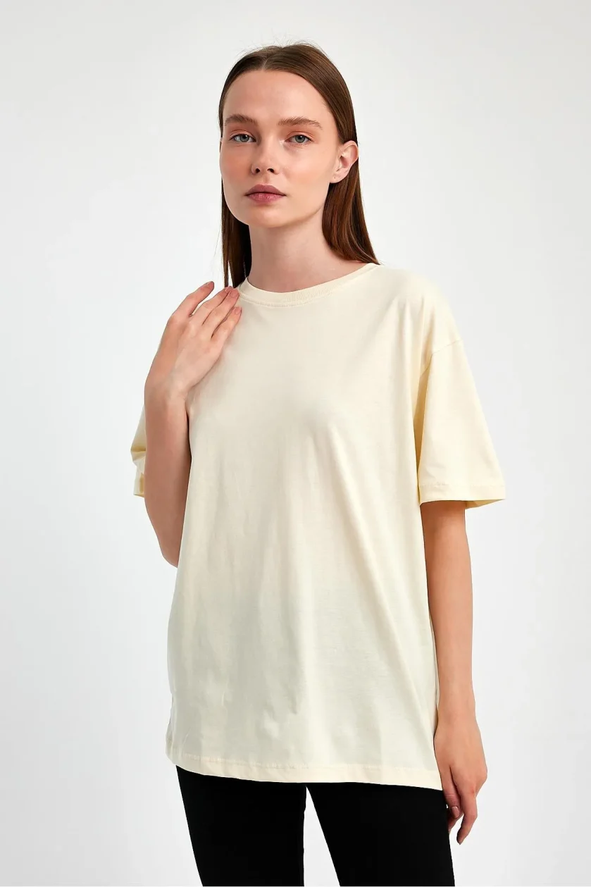 Kadın Oversize T-shirt - Görsel 18