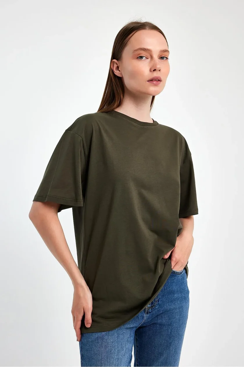 Kadın Oversize T-shirt - Görsel 25