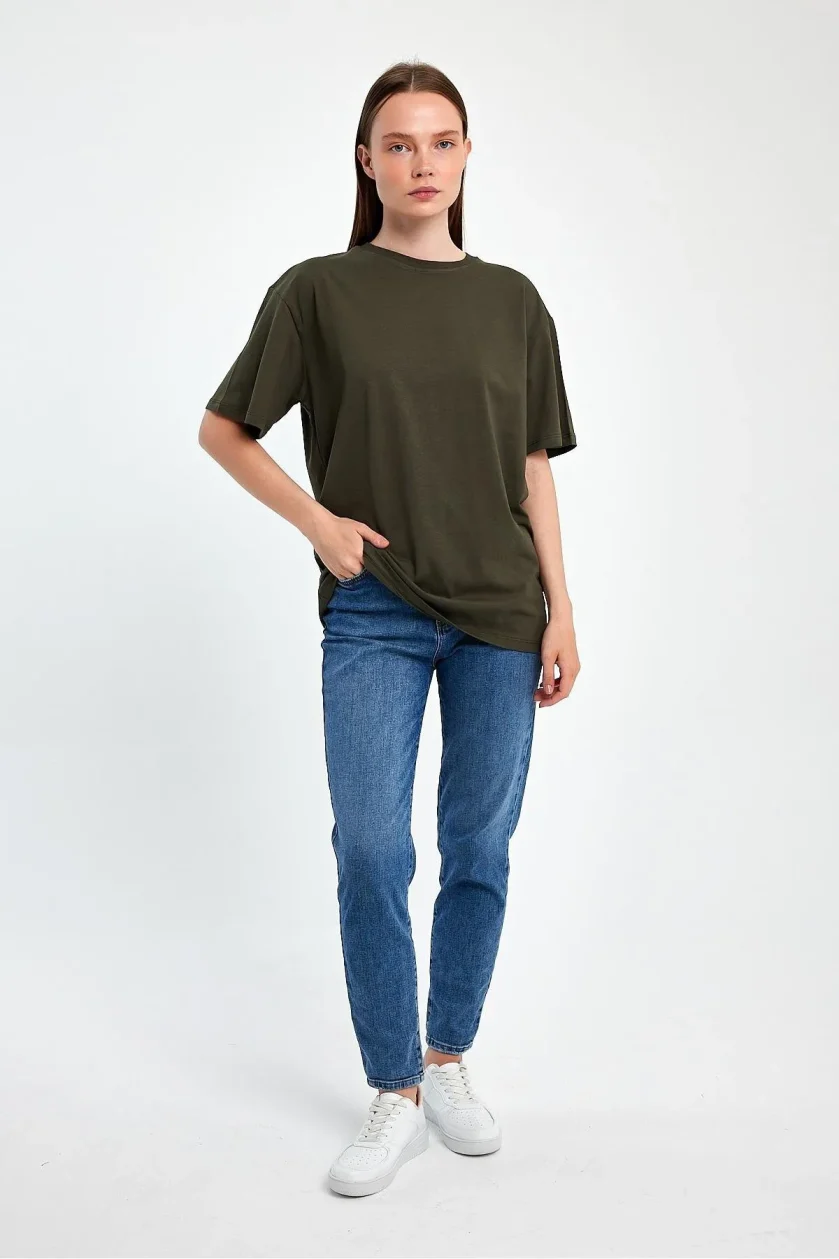 Kadın Oversize T-shirt - Görsel 26